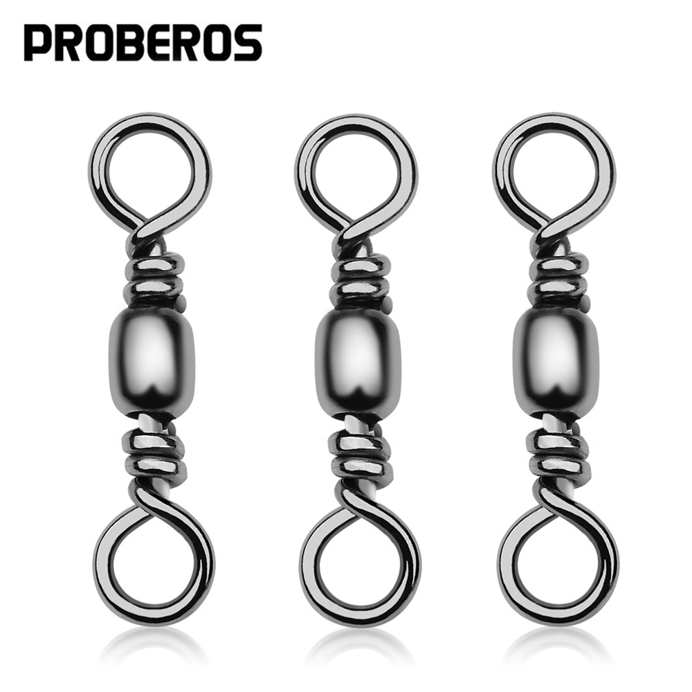Saltwater Fishing Hook - 100 Buah Konektor Putar Pancing Barel