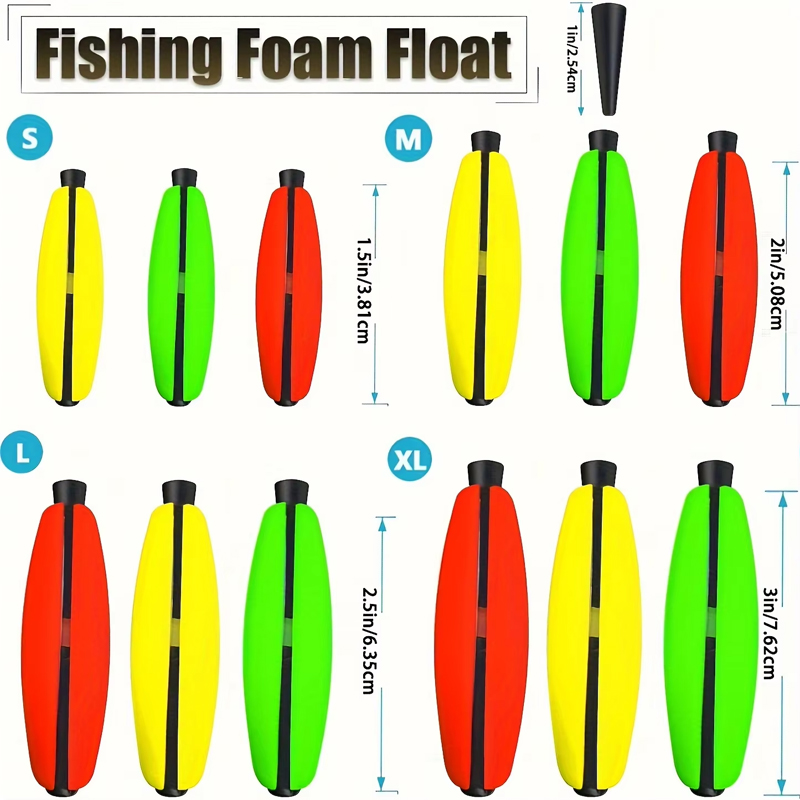 Fishing Bobber Float - 15 Buah Pelampung Pasak untuk Crappie