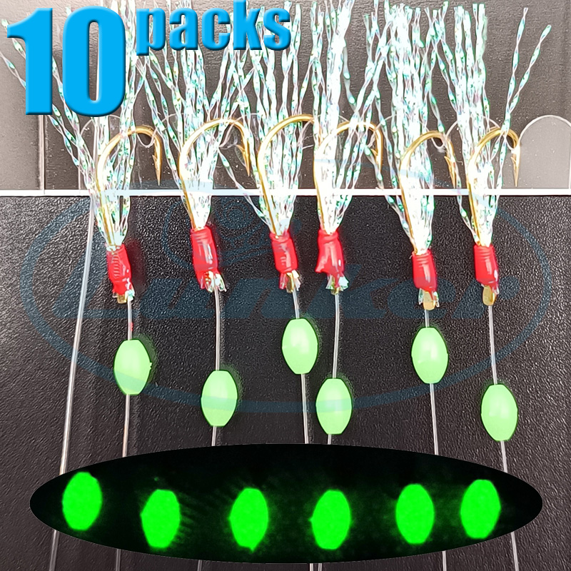 Saltwater Fishing Hook - Lunker sabiki rigs 10 Pak kait