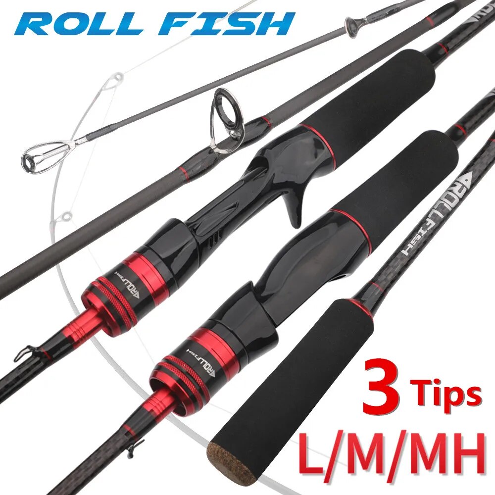 Fishing Equipment Brands - ROLLFISH joran pancing serat karbon, tongkat