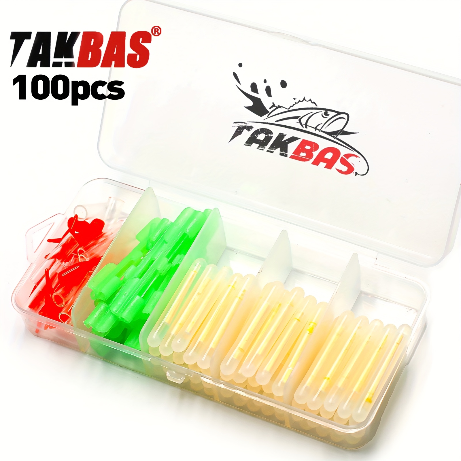 Fishing Bobber Float - 100 Buah Set Tongkat Cahaya Pancing,