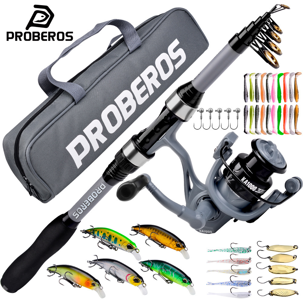 Set Peralatan Pancing Teleskop - Saltwater Fishing Hook ulasan dan harga
