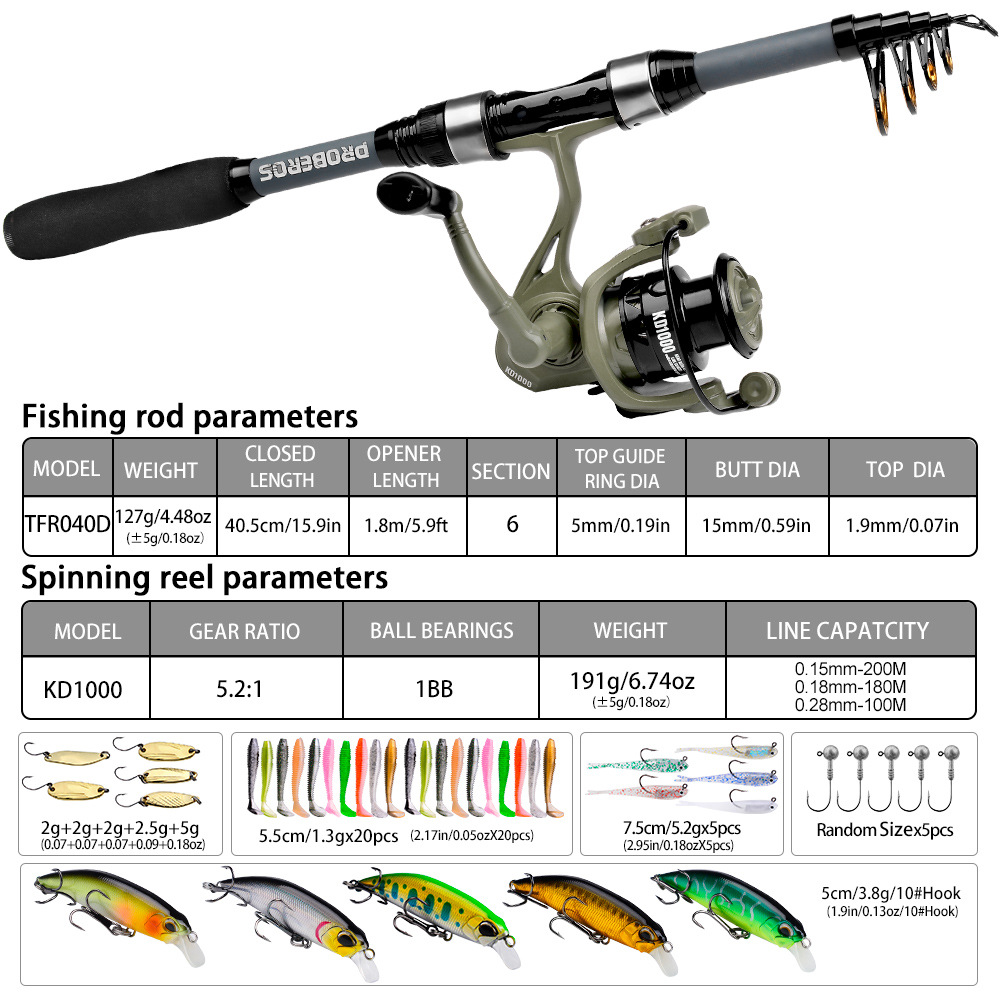 Set Peralatan Pancing Teleskop - Saltwater Fishing Hook ulasan dan harga