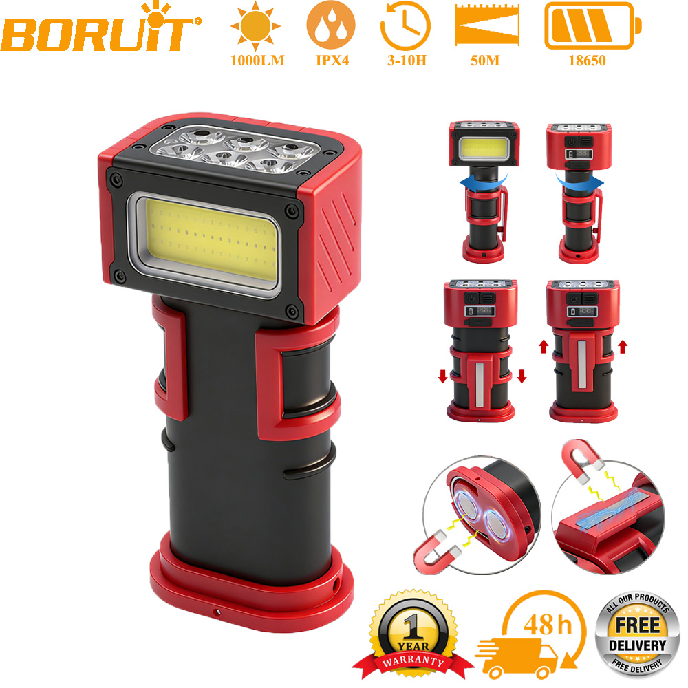 BORUiT COB LED Lampu Kerja 100 - Fishing Equipment Carp ulasan dan harga