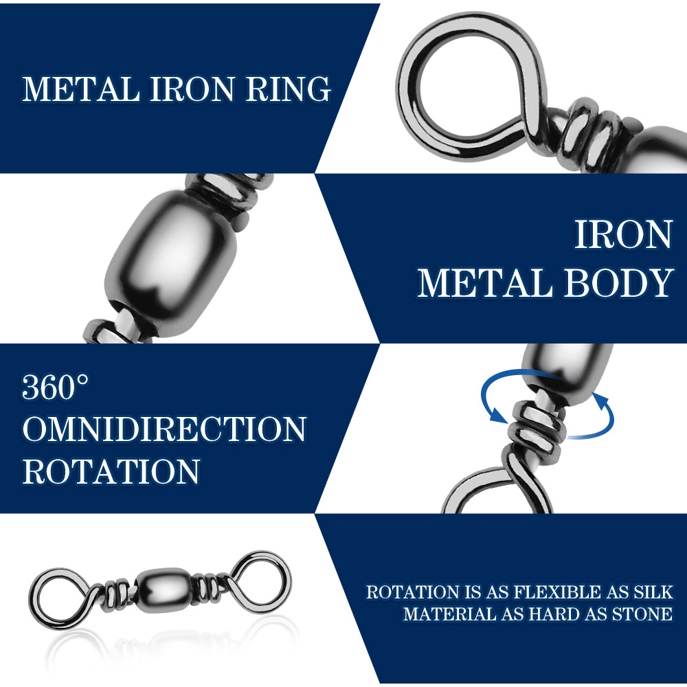 100 Buah Konektor Putar Pancin - Saltwater Fishing Hook ulasan dan harga