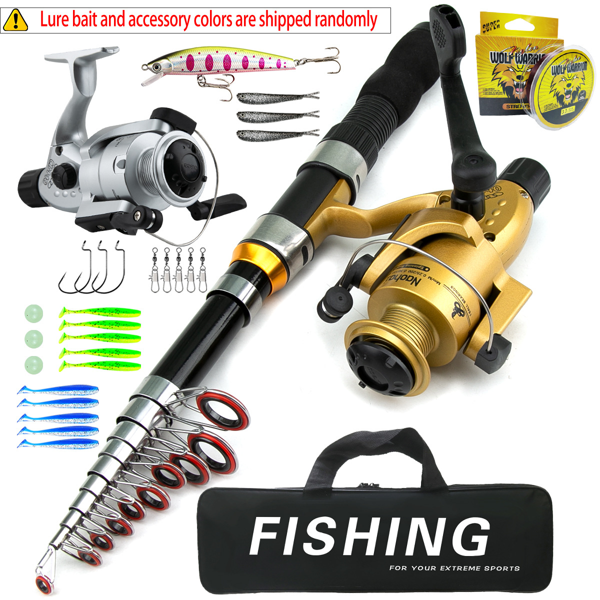 Joran Pancing Teleskopik Porta - Saltwater Fishing Hook ulasan dan harga