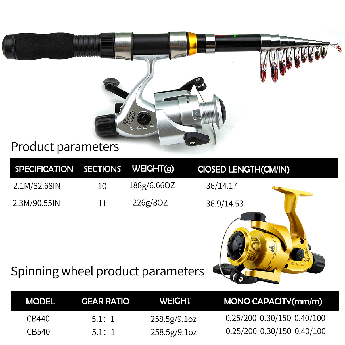 Joran Pancing Teleskopik Porta - Saltwater Fishing Hook ulasan dan harga