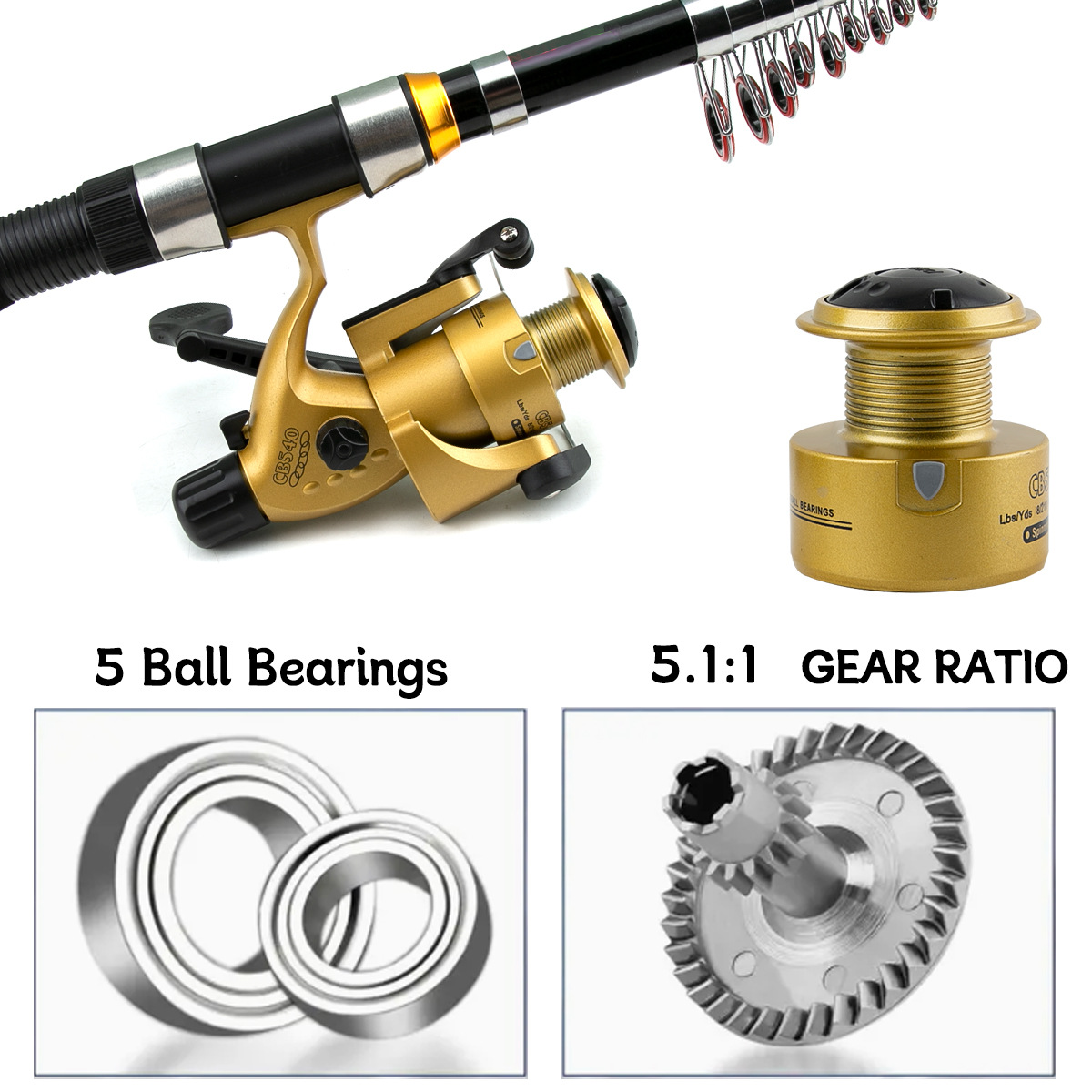 Joran Pancing Teleskopik Porta - Saltwater Fishing Hook ulasan dan harga