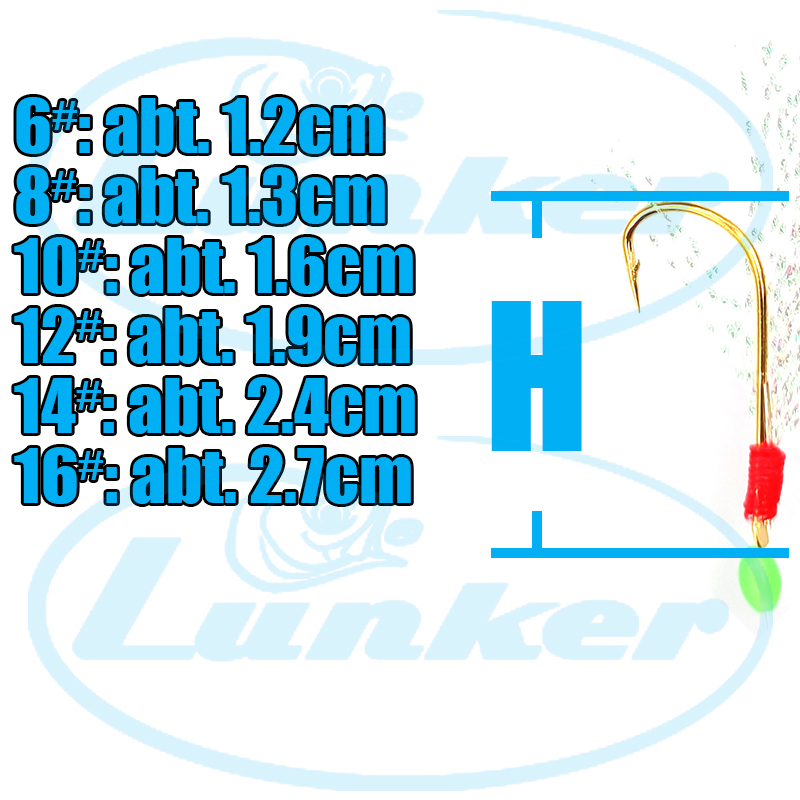 Lunker sabiki rigs 10 Pak kait - Saltwater Fishing Hook ulasan dan harga
