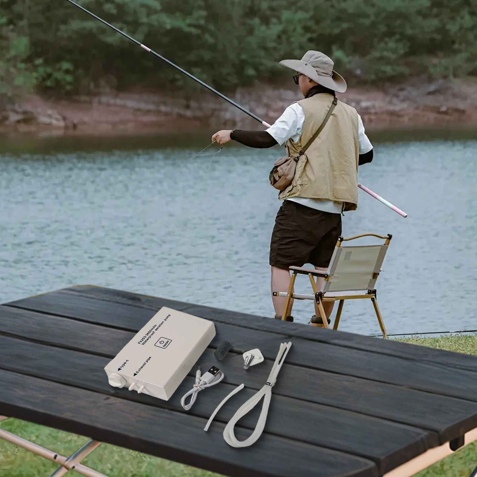 Pompa Oksigen 14*6*2.2Cm Pompa - Fishing Equipment Brands ulasan dan harga