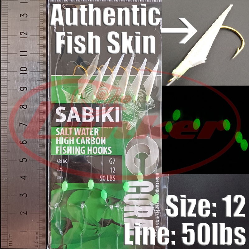 Lunker sabiki kait rig bercaha - Saltwater Fishing Hook ulasan dan harga