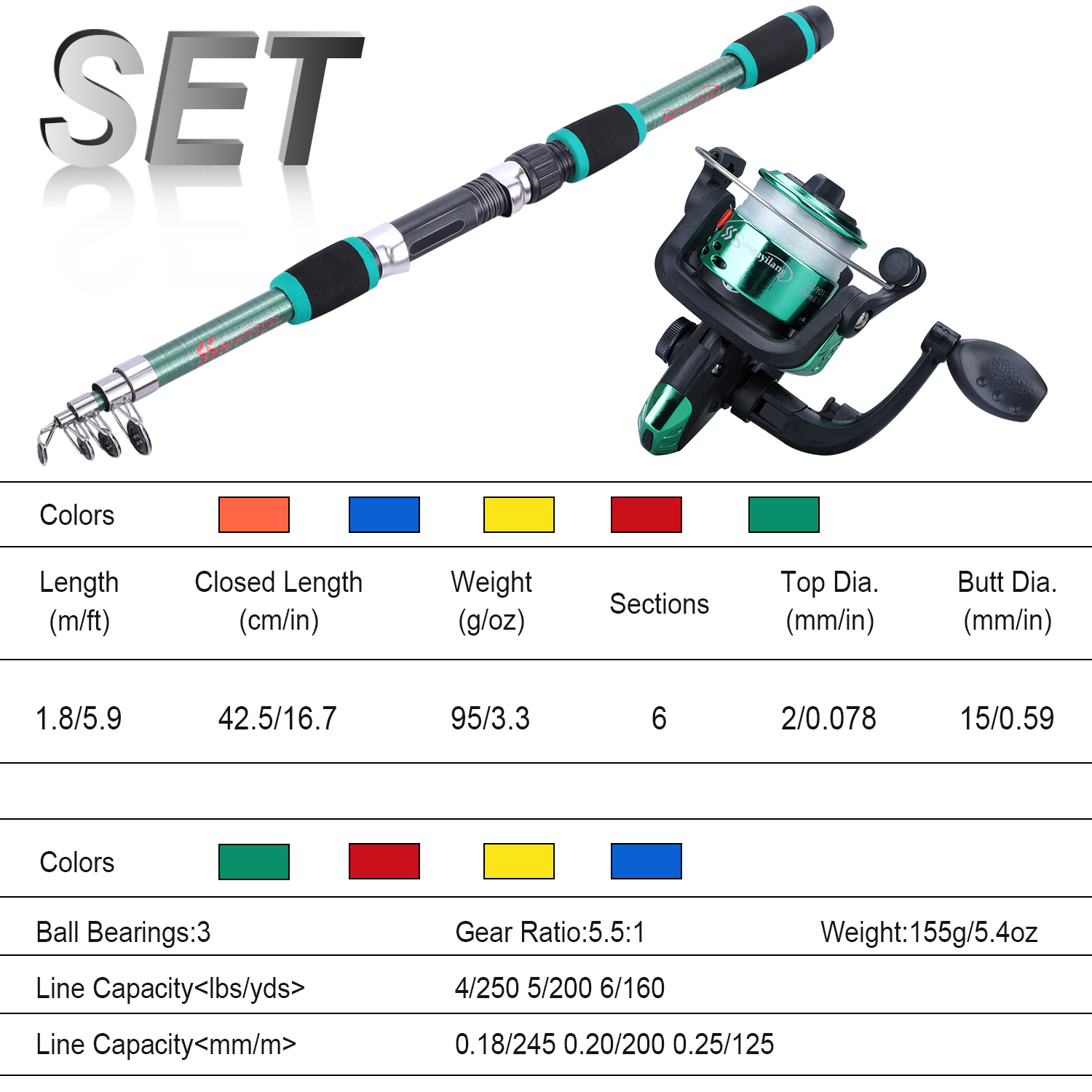Sougayilang Set tongkat pancin - Saltwater Fishing Hook ulasan dan harga